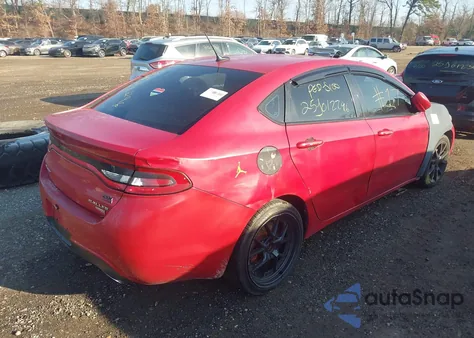 2013 Dodge Dart Rallye из США, поврежденный, VIN 1C3CDFBH2DD640608